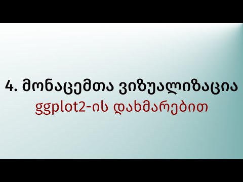 4. მონაცემების ვიზუალიზაცია