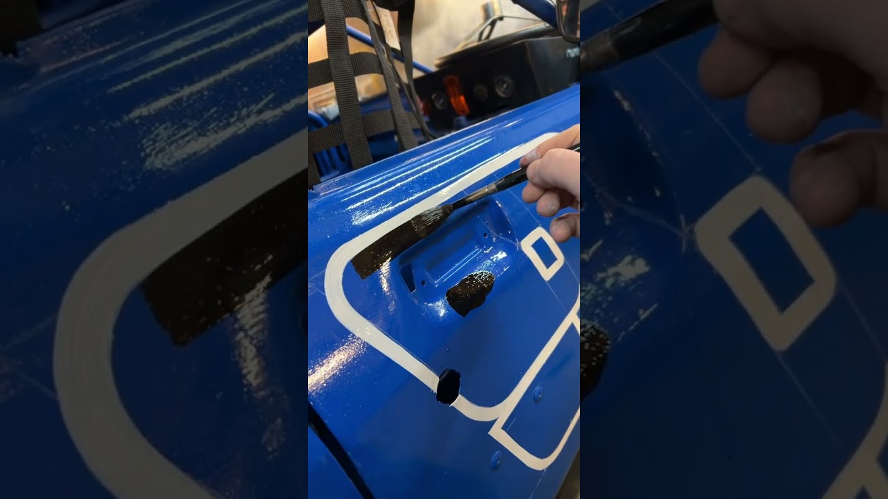 Finishing touches to a customers car ! 