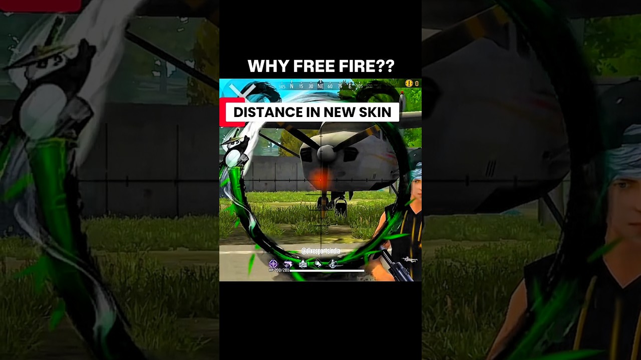 🔥 NEW AWM SPECIAL SCOPE SKIN | Long Distance Sniping Test 🎯 | Free Fire 