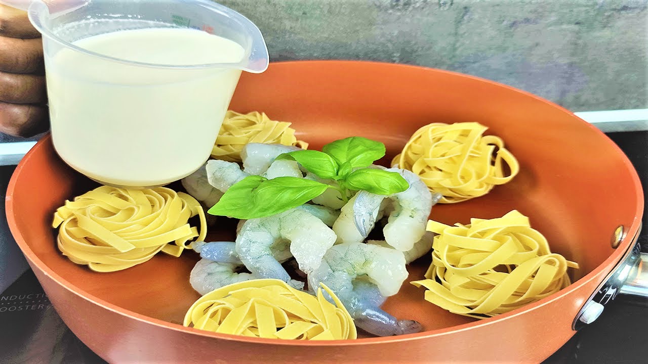 Het is zo lekker dat ik het bijna elke dag kook! Makkelijkste garnalen Alfredo pasta! YouTube