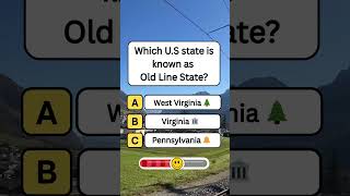 Which U.S state is known as Old Line State? #shorts #usa #quiz
