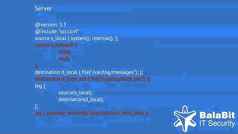syslog-ng - Networking Scenarios and Filters
