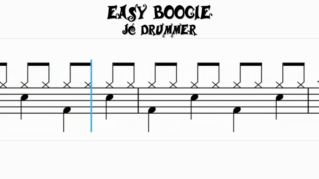 How to Play Easy Boogie 1 on Drums