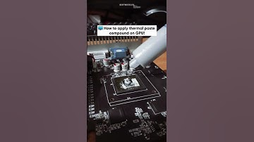 How to apply thermal paste compound on GPU! #gpu #computer #tech #shorts