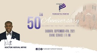 50th Anniversary Divine Service Program  - Pastor  Nerval Myrie - September 4th, 2021
