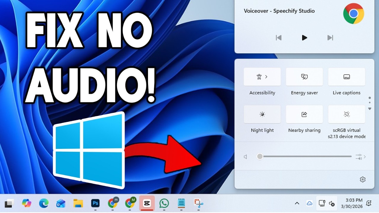 How to fix no audio device installed in windows 11 (easy fix) - YouTube