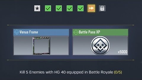 Kill 5 Enemies with HG 40 equipped in Battle Royale