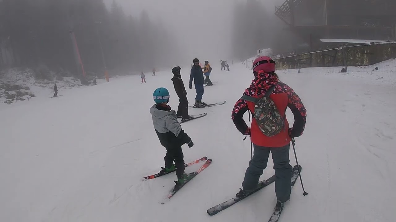 Dexter, Ziggy and Luiza learning to ski day 3 Jasna