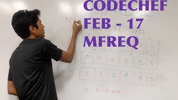 CodeChef Long Challenge - FEB17 - MFREQ