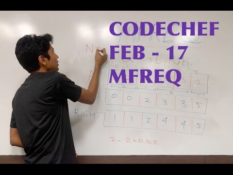 CodeChef Long Challenge - FEB17 - MFREQ