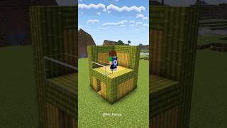 Minecraft Bamboo Starter House 🏠⚒️ #shorts
