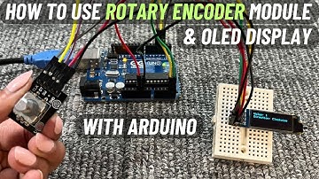 How to use Rotary Encoder KY-040 Module with Arduino | 128x32 I2C OLED Display | English Subtitle