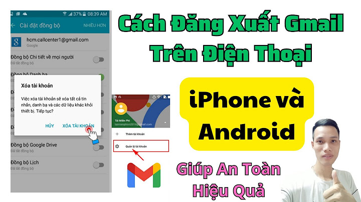 Hướng dẫn đăng xuất gmail trên android	Informational