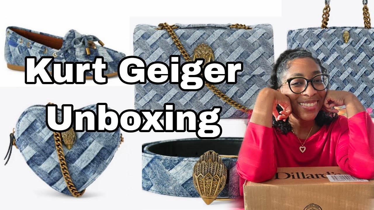 Kurt Geiger Unboxing Eagle Denim Bow Slip-on Moccasins 
