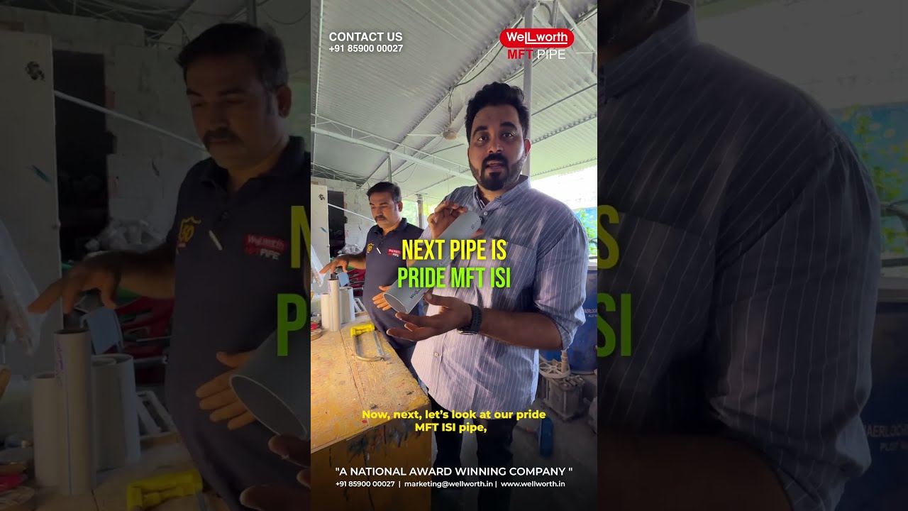 Light testing in Normal PVC pipe  and Wellworth MFT Pipe🔥For Enquiry: 85900 00027