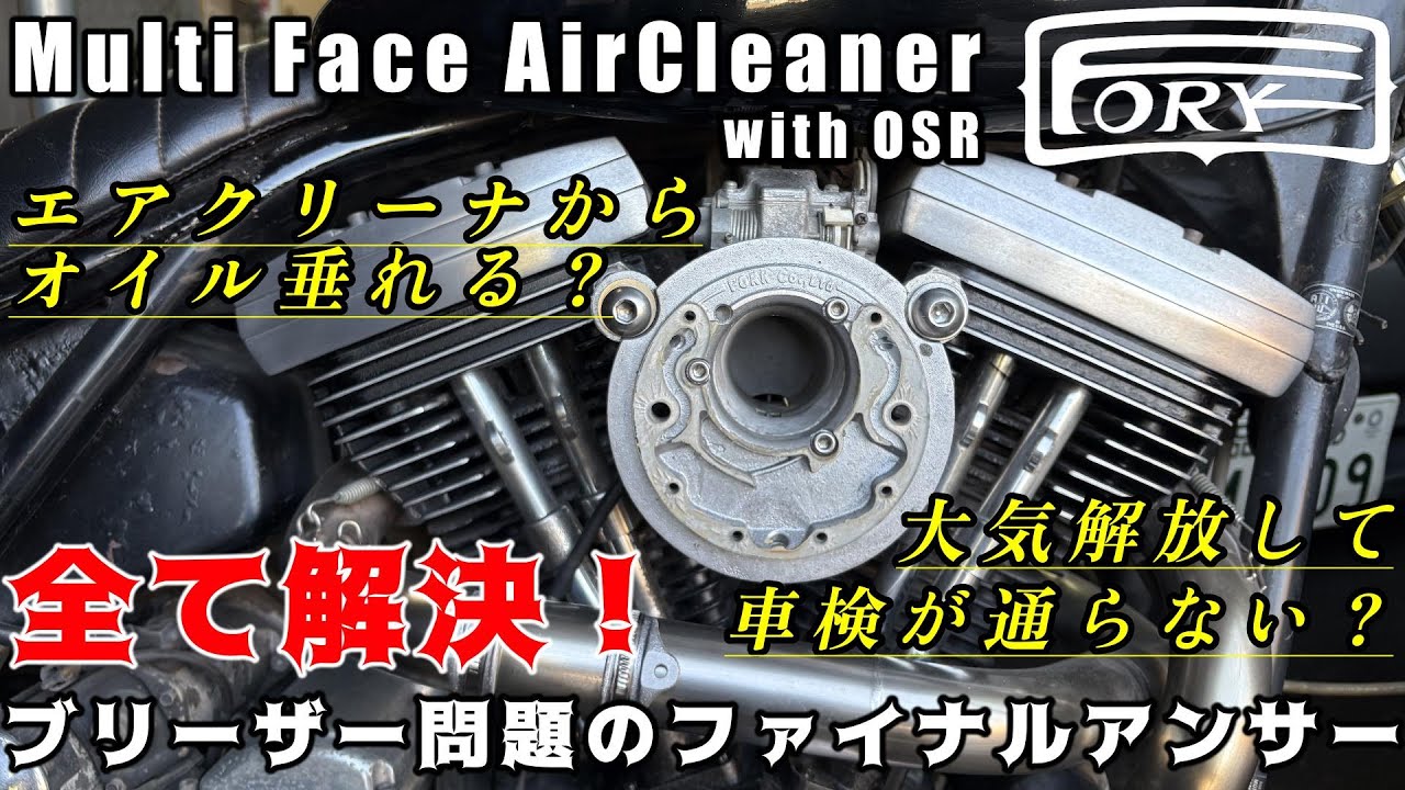 スポーツスター／インジェクション用マルチフェイスAC Black/Dia