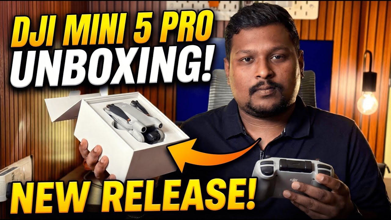 DJI Mini 5 Pro Unboxing in Telugu | Full Review | Best Beginner Drone 2025