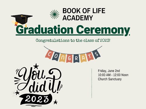 Graduation - Class of 2023  -  Book of Life Academy