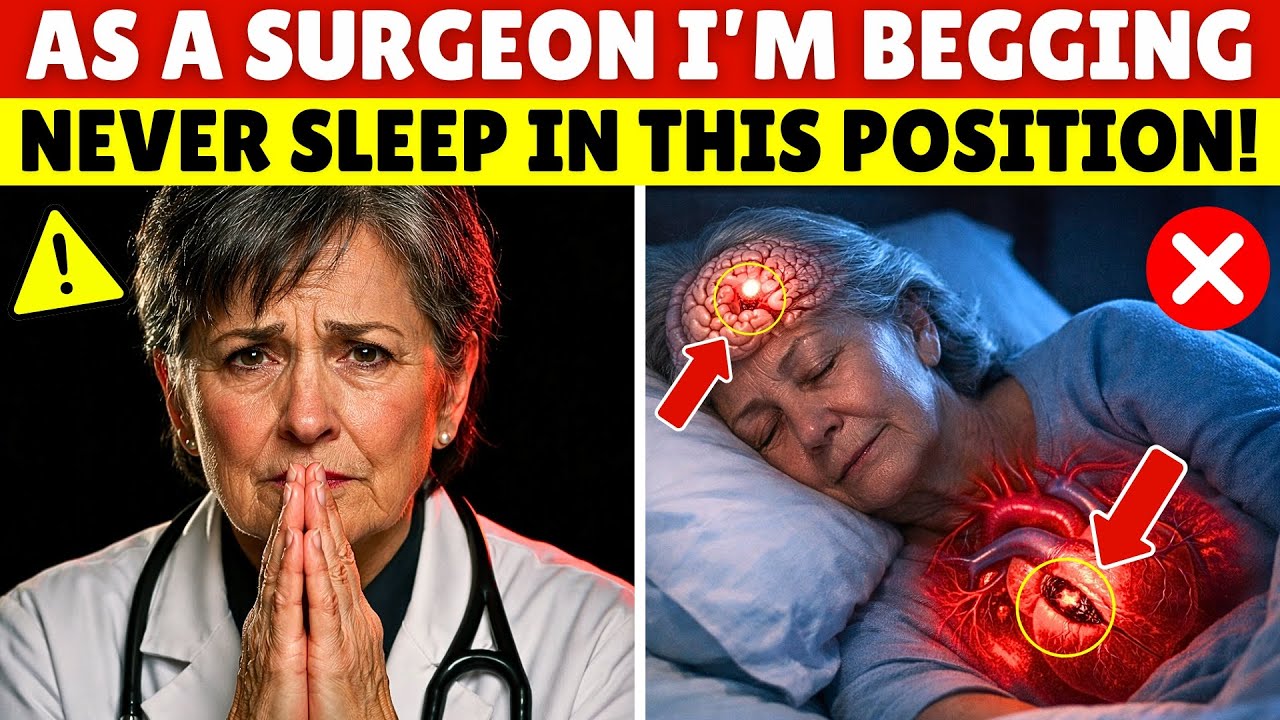 Cardiac Surgeon Warns: THIS Sleeping POSITION Raises STROKE Risk Overnight | Senior Health Tips