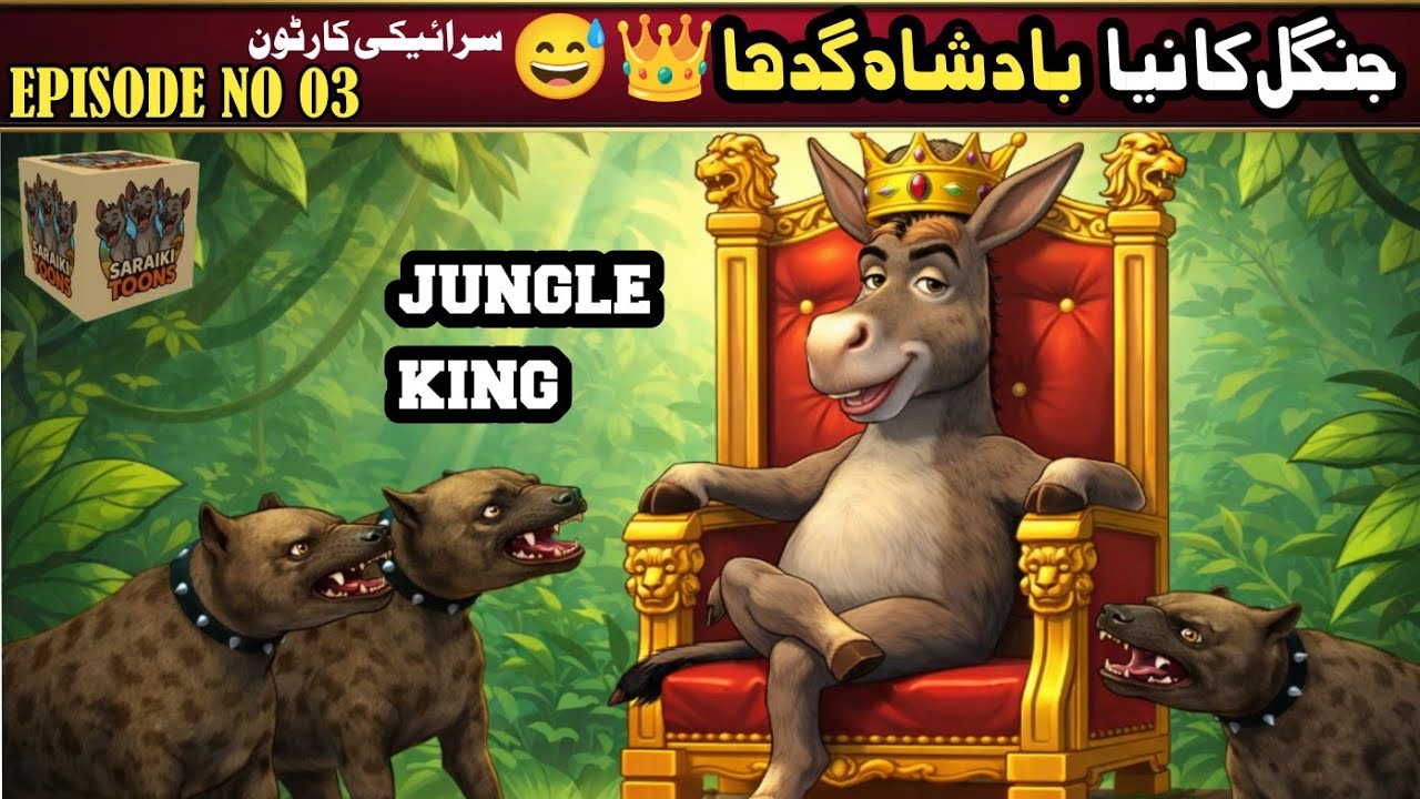 JUNGLE KING| EPISODE NO 03|جنگل کا نیا بادشاہ گدھا😅👑| JANGAL KA NAYA BADSHAH GADHA| DONKEY KING 👑| 