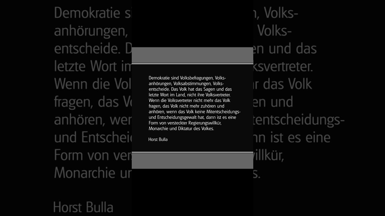 Versteckte Diktatur!