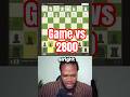 Game vs 2800 #chess #viral #bulletchess
