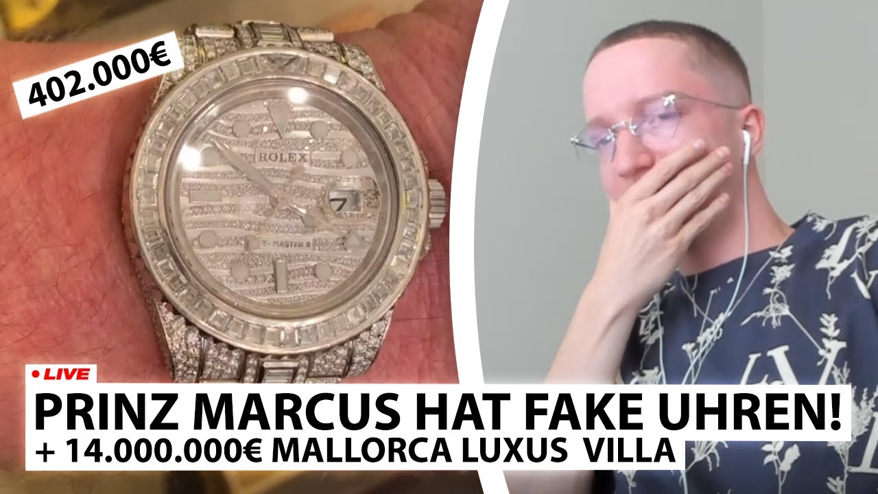 Justin Reagiert Auf Prinz Marcus Fake Uhren 14 Mio Mallorca Luxus Villa Live Reaktionçyoutubeè§é¢'ææåææ¥å' Noxinfluencer