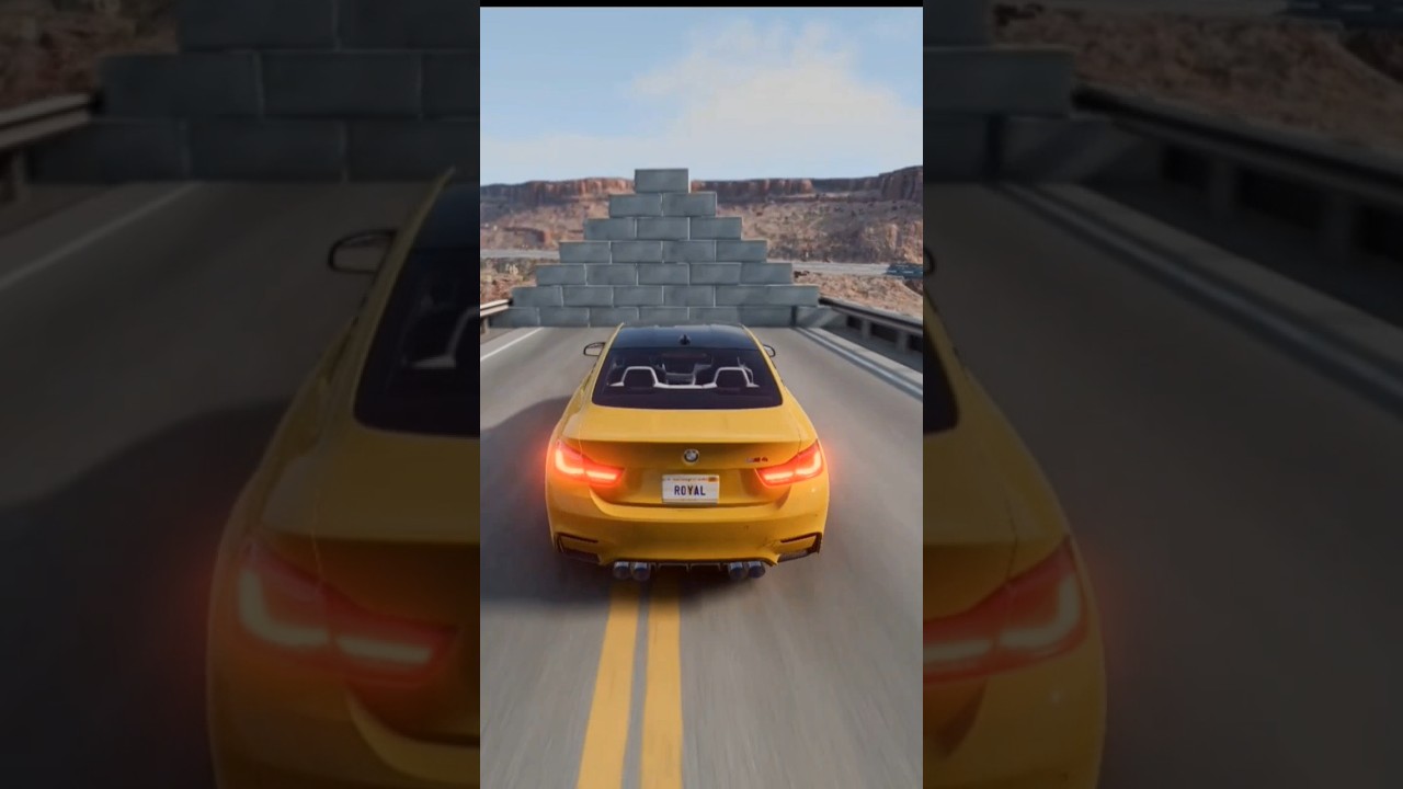 Cars Vs Cement Wall 🧱🚗 