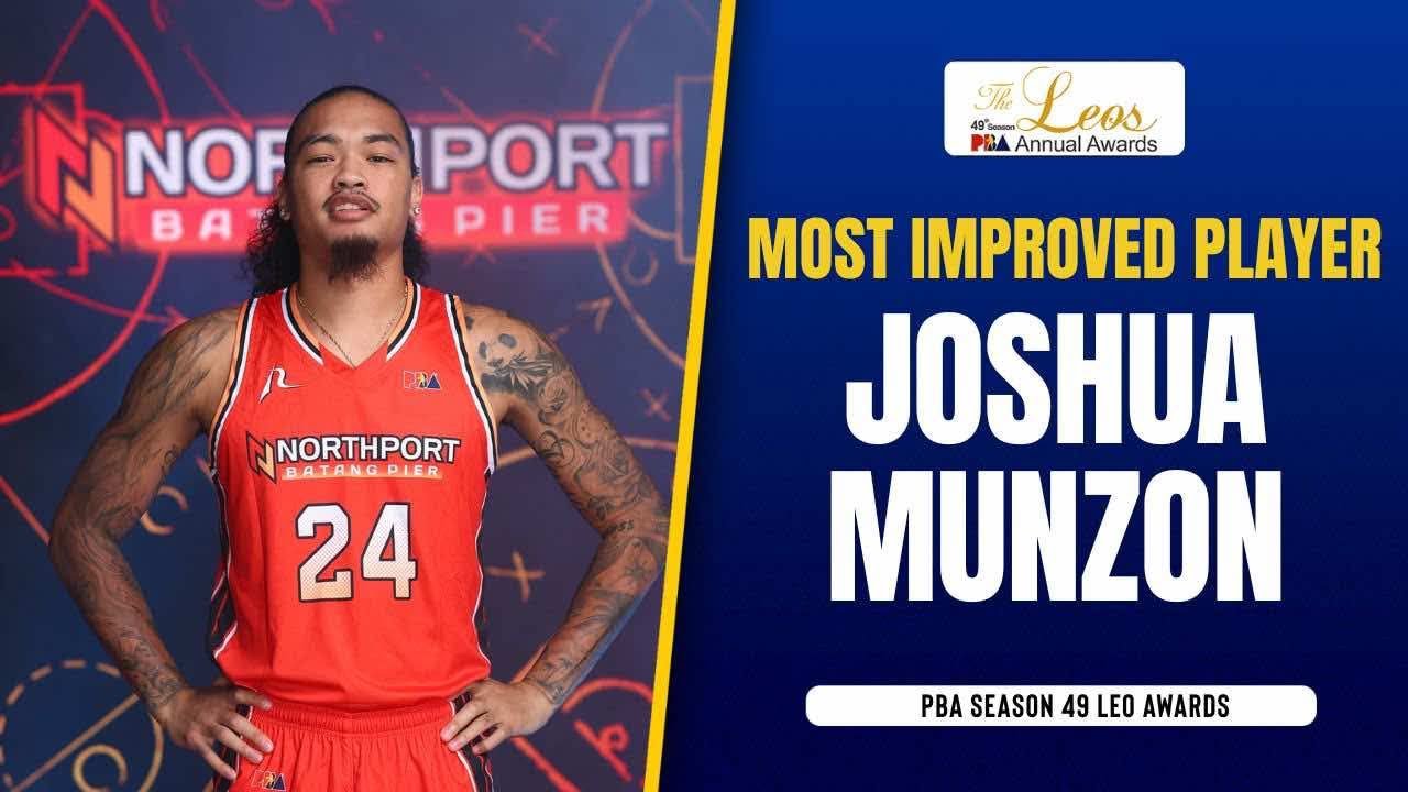 Joshua Munzon wins Most Improved Player | PBA SEASON 49 LEO AWARDS