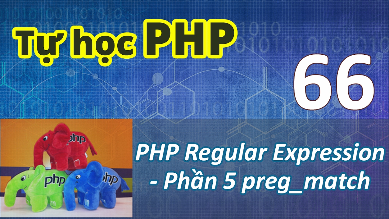 Tự Học Php - Bài 66 Sử Dụng Phương Thức Preg_Match