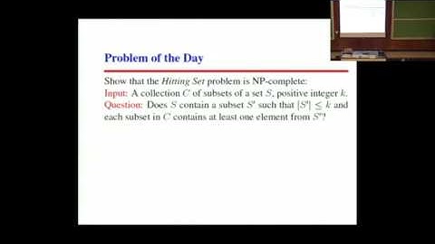 Lecture 26 - The NP-Completeness Challenge