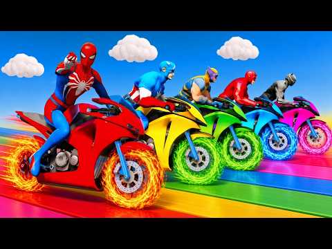 الرجل العنكبوت انقاذ باتمان Spider-Man Rescue batman vs iron man vs venom funny Game GTA 5 superher!