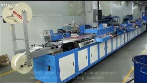 DOPSING New type 4colors label ribbons automatic screen printing machine