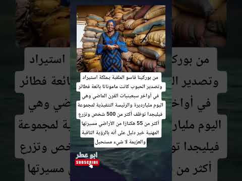 من بوركينا فاسو الملقبة بملكة استيراد وتصدير الحبوب كانت ماموناتا بائعة فطائر في أواخر سبعينيات