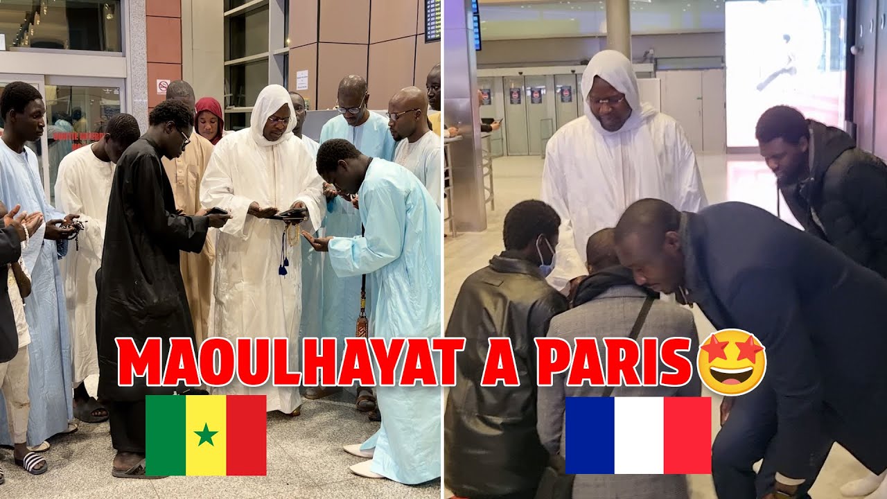 Alhamdoulillah Cheikh Ahmadou Mbacké Maoulhayat yeksi na Paris 🇫🇷