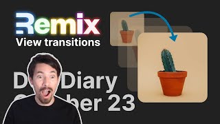 Vendure Dev Diary: Oct 23  Remix View Transitions