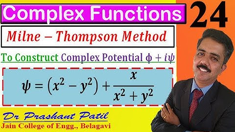 Construction of Complex Potential || Complex Analysis || 18mat21 || Dr Prashant Patil