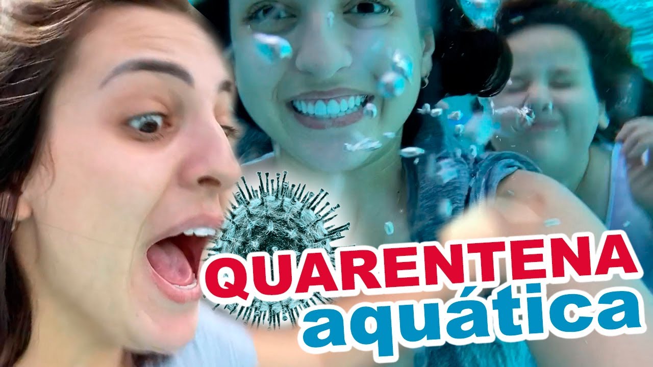 MAIS UM DIA DE QUARENTENA - ME EMPURRARAM NA PISCINA COM CELULAR E TUDO