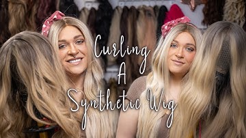 How To Curl A Synthetic Wig | Wig Transformation | Wig Hack | Tutorial | How To A Wig Look Natural