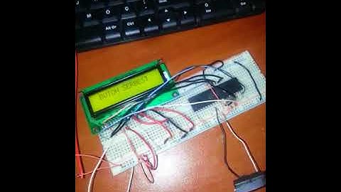 16F877A pic ile Boton durumunu LCD panele yazdirma