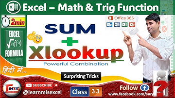 Sum + Xlookup | Xlookup Formula in Excel | Sum Multiple Rows or Columns with Xlookup