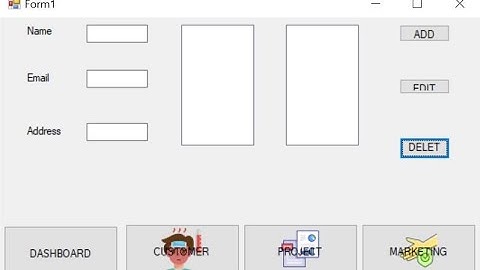 Win Form C # programming Dashboard with listbox textbox