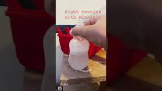 Night routine with full body silicone, baby Kimberly