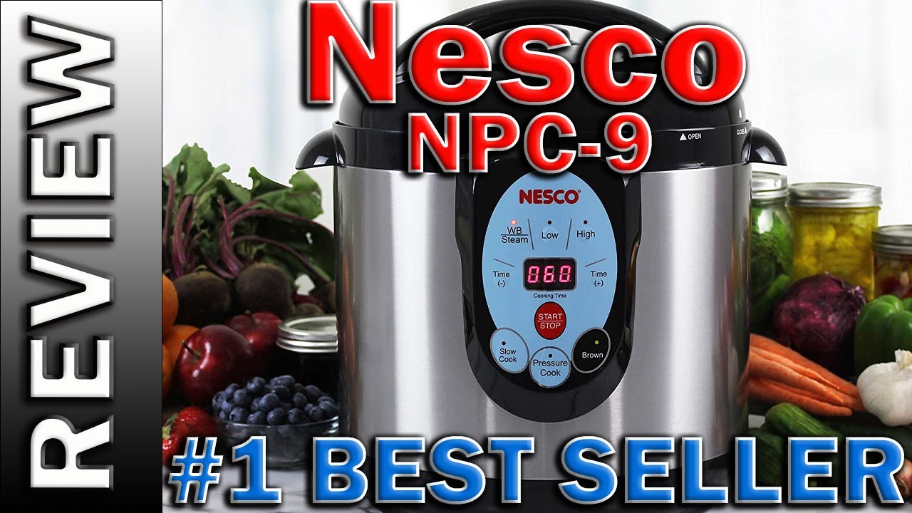 NESCO NPC-9 Smart Electric Pressure Cooker and Canner, 9.5 Quart, Stainless  S 78262011676