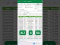Sort Excel Data in1Second🚀#excel #exceltips #learnexcel #windows #microsoft #microsoftexcel #shorts