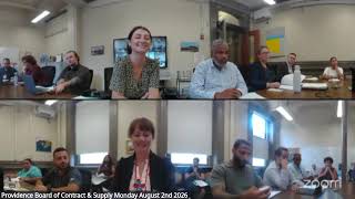 Providence Board of Contract & Supply Meeting-August 24, 2026-2:00PM