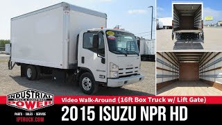 Athlete Statistics Dallas Box Trucks Pre-owned 2015 Isuzu NPR HD 16ft Box Truck with Lift Gate