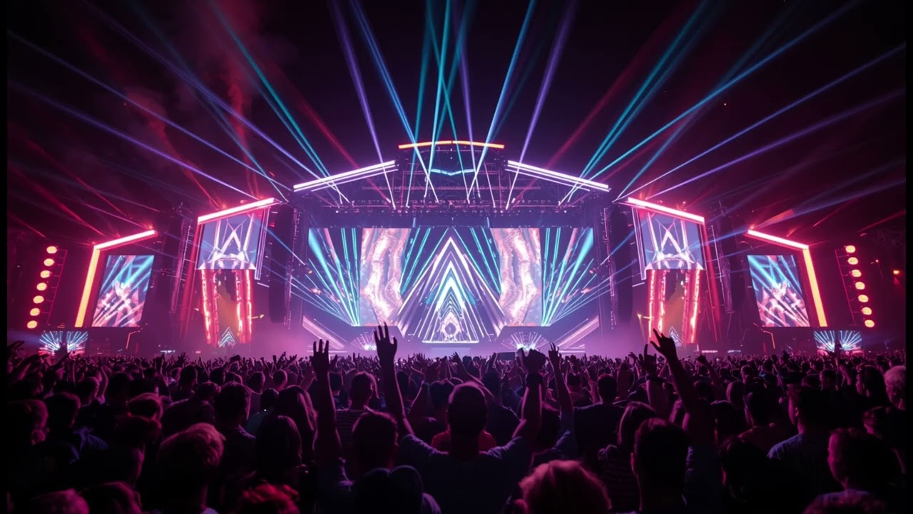 ElectroPulse - Neon Aftershock | Electro House Festival EDM | Live Stage Energy