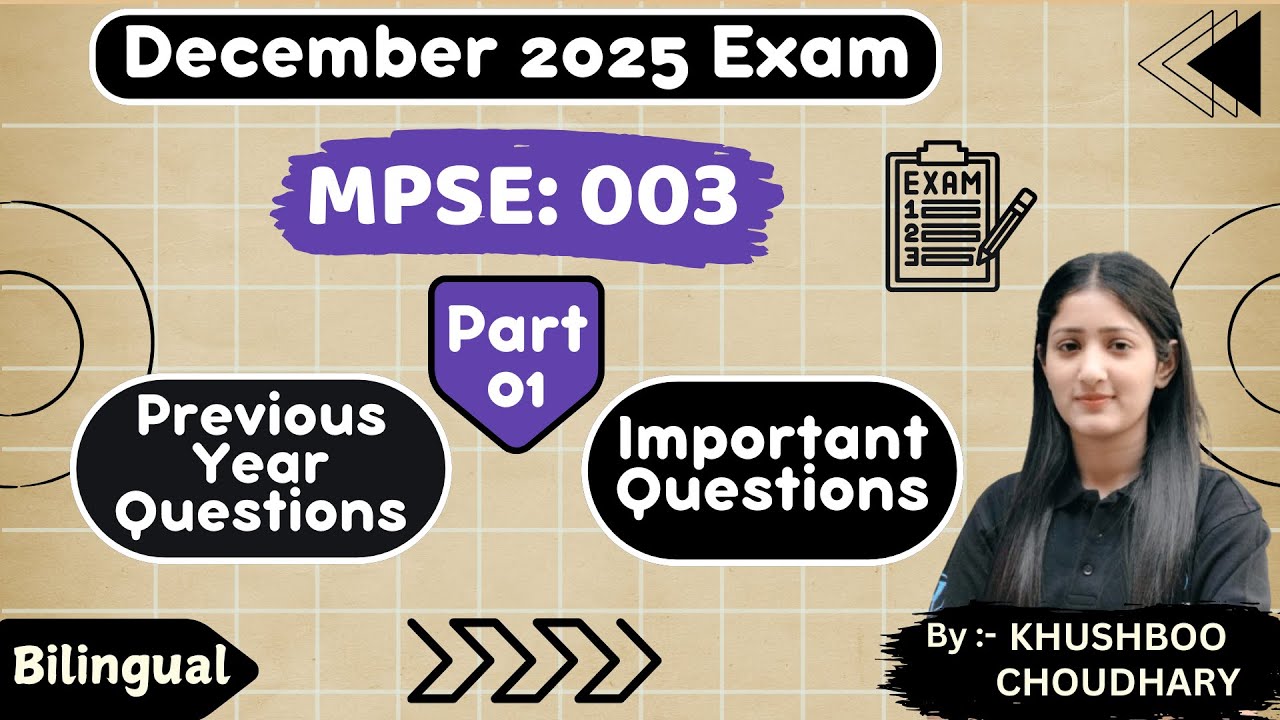 MPSE-003 December 2025 PYQ & Important Questions Part-01 Western Political Thought l IGNOU exam