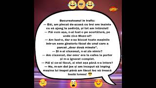 Bucureșteanul în trafic! 😃😃 #funny #duet #glume #euromania #humor #perte #video #trafic #comedy